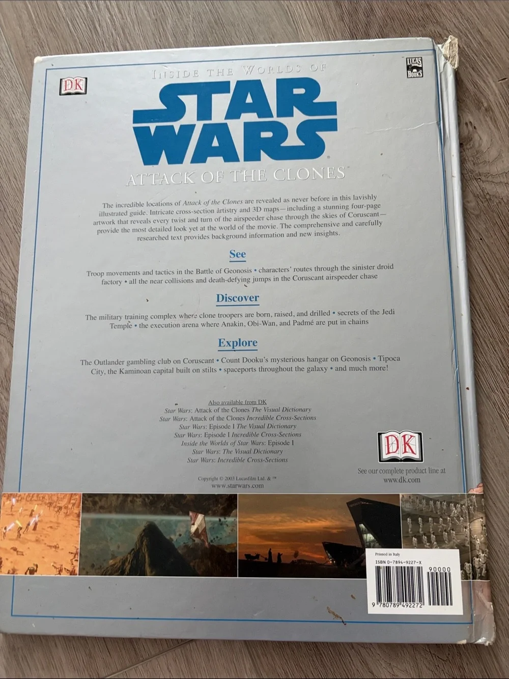 STAR WARS: Attack of the Clones Illustrated Guide DK Hardback Book